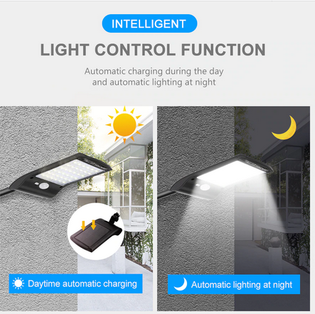 RadiantX™ Solar Security Light Solar Motion Sensor Wall Lights 36 LED Waterproof Solar lights (3 Pack) for Patio, Deck, Fence, Front Door, Gutter, Yard, Shed, Path